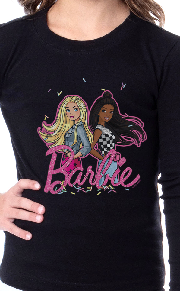 Barbie Girls' Child Stylish Best Friends Tight Fit Sleep Pajama Set - Picture 6 of 22