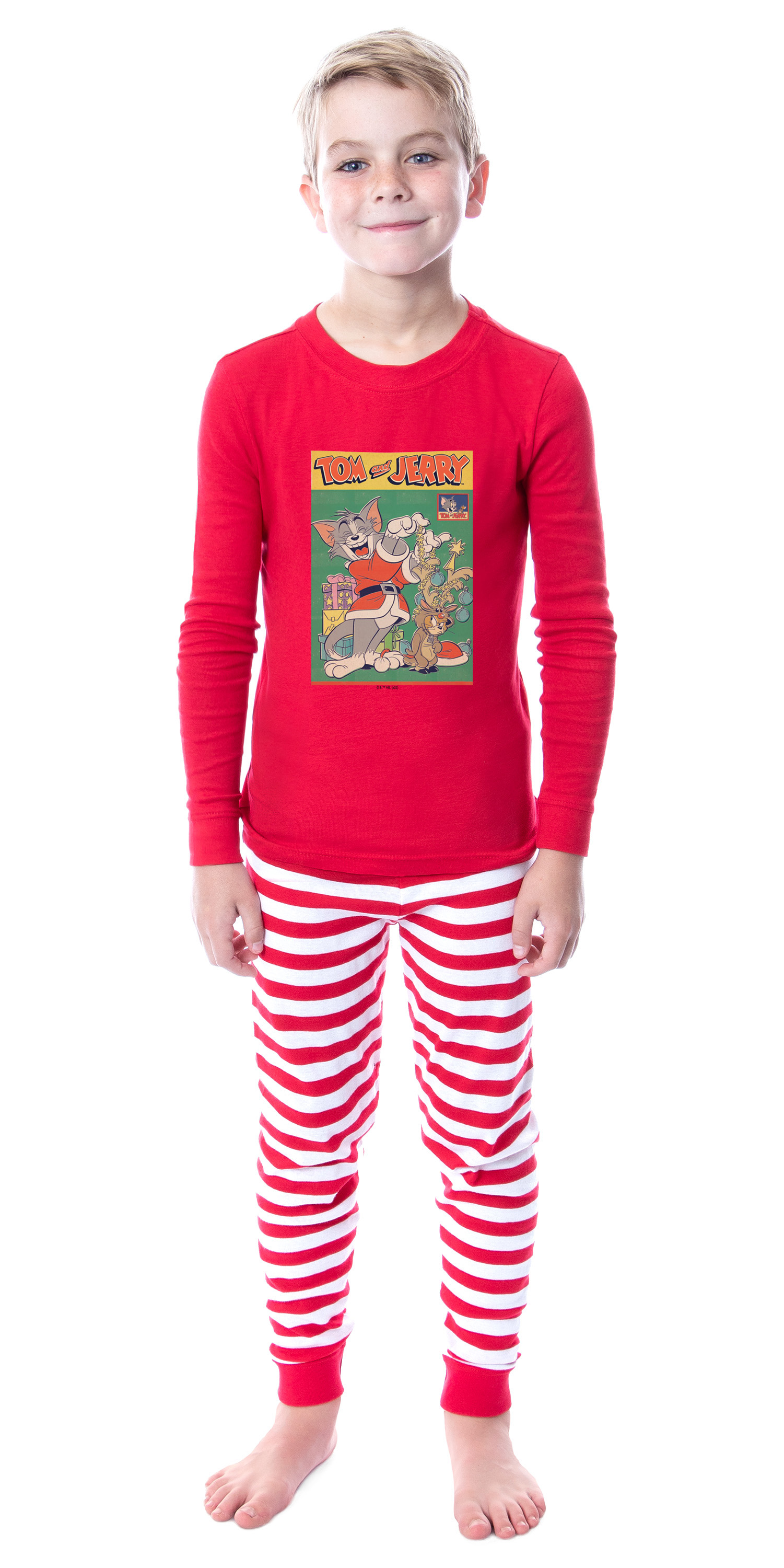 Tom And Jerry Christmas Santa Sleep Tight Fit Family Pajama Set - Picture 7 of 10